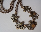 Steampunk Zombie Octopus Necklace