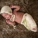 Crochet Baby Bonnet and Pants - Rose on the Vine Bonnet and Pants - Newborn 0-3 and 3-6 month sizes