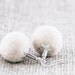 Eco Friendly Felt Earrings Felt Bead Jewelry Beadwork Earrings Beige Earrings Mother Day Gift