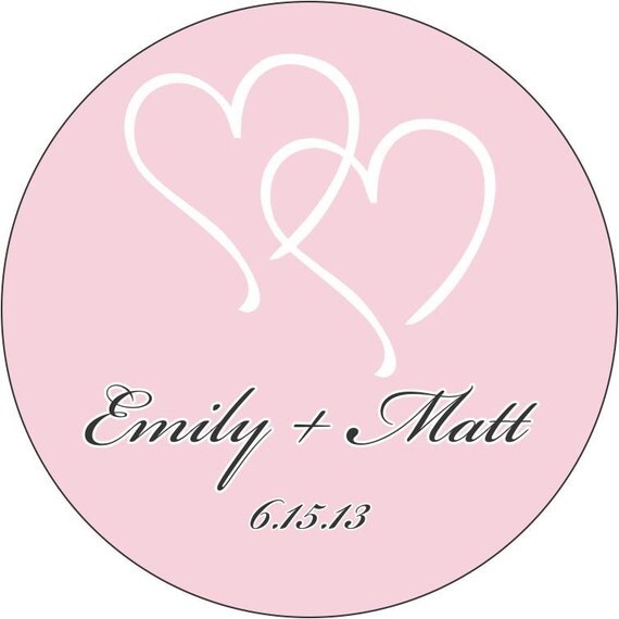 Thank You Wedding Stickers Personalized with your text and colors - Compare and Save Il_570xn