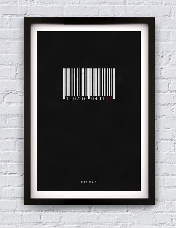 Hitman inspired print 11X17"