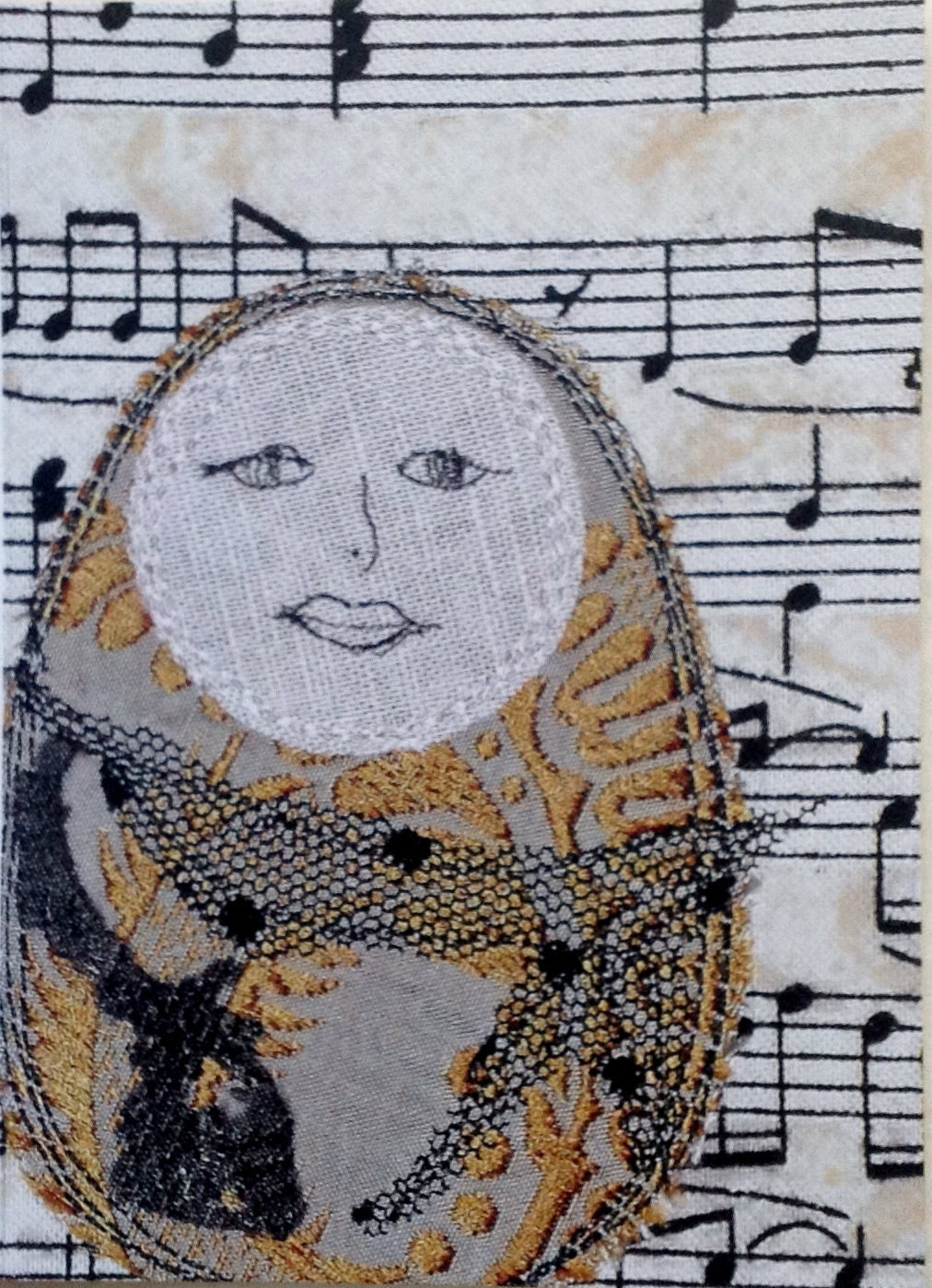 Stepping Out Eggfolk Note Card, Original Art, Set of 4