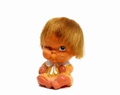 20% OFF SALE Winking Rubber Doll, Vintage 1960s Stubborn Korean Collectible