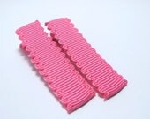 PInk Hair Clips - Pink Barrettes - Toddler Hair Clips  - Alligator Clips - Little Girl Hair Clips - Birthday Favor