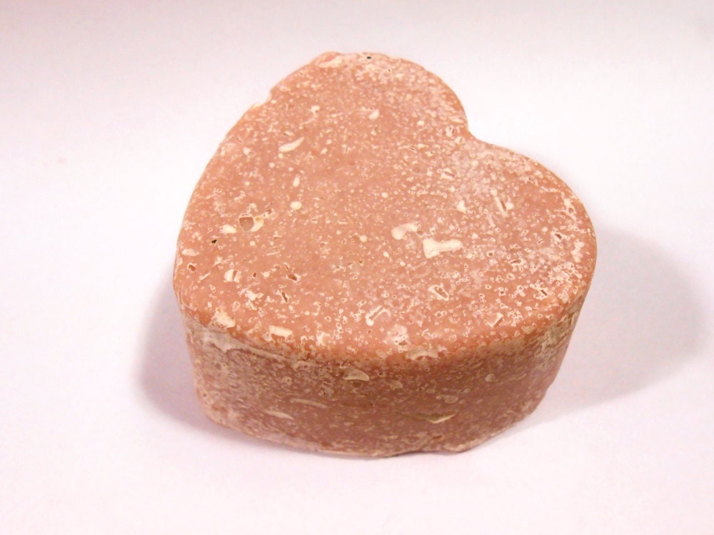 Sea Salt Soap with Karma Sutra Scent in Mauve, Heart Soap