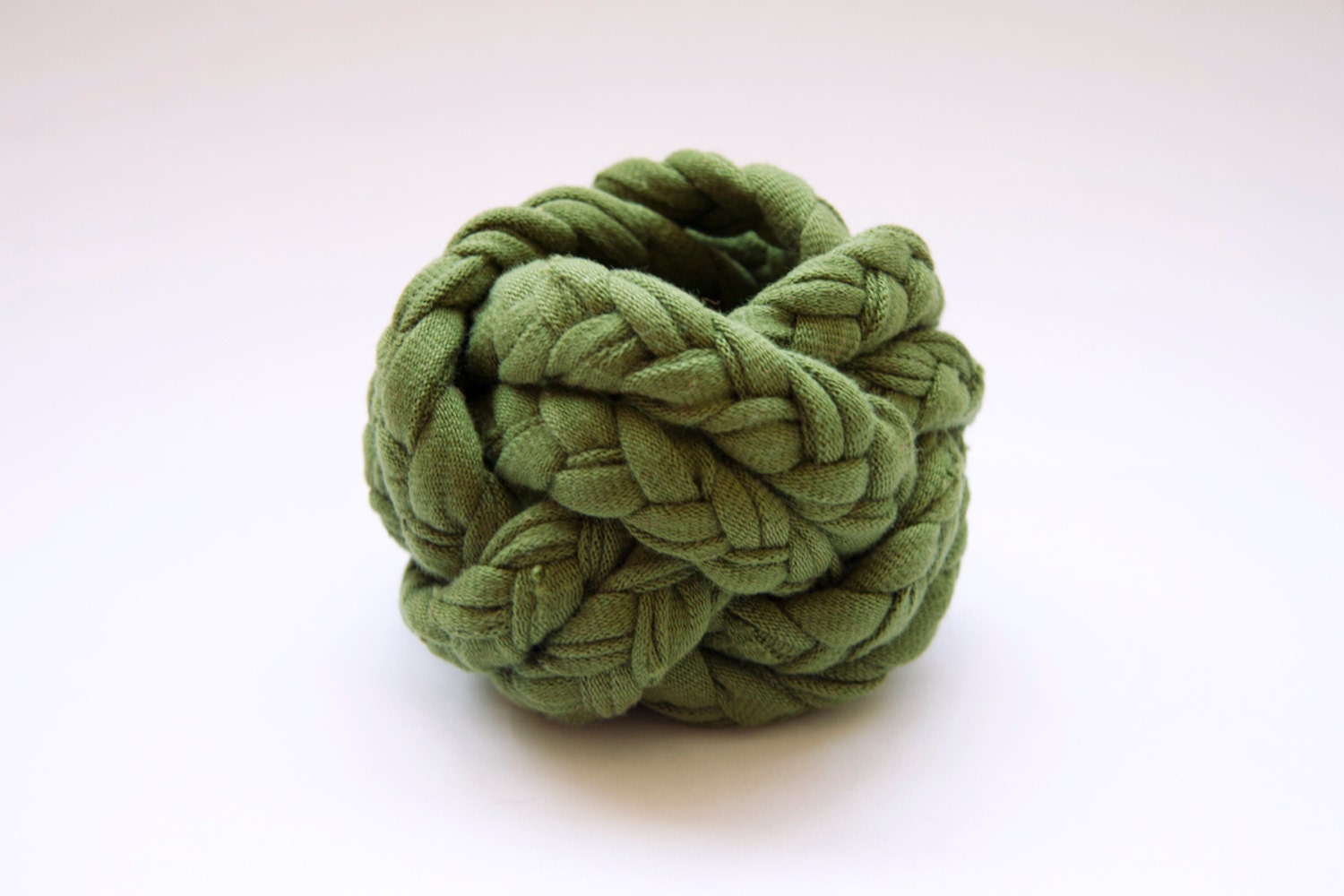 one olive green vintage woven fabric bracelet, large cuff, ONE AVAILABLE