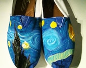 Custom Van Gogh Starry Night Custom TOMS Shoes