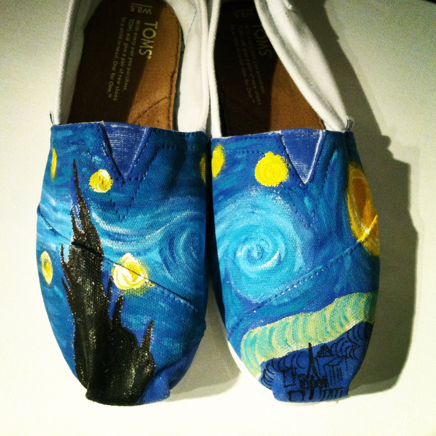 Custom Van Gogh Starry Night Custom TOMS Shoes