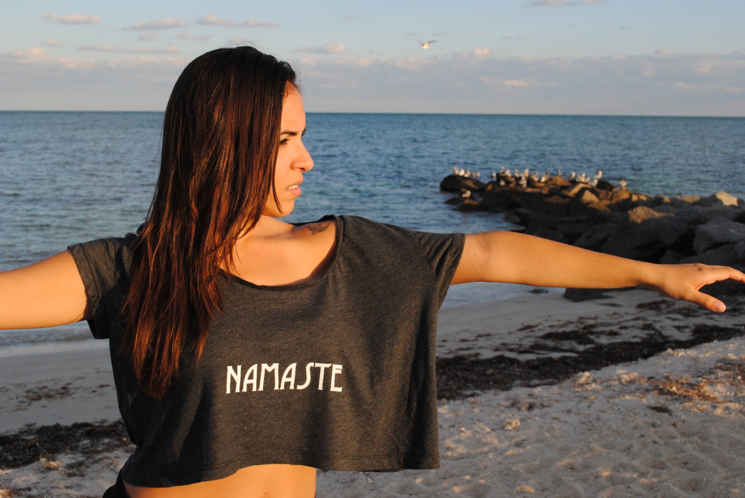 Namaste CLASSIC Yoga Loose Crop Top