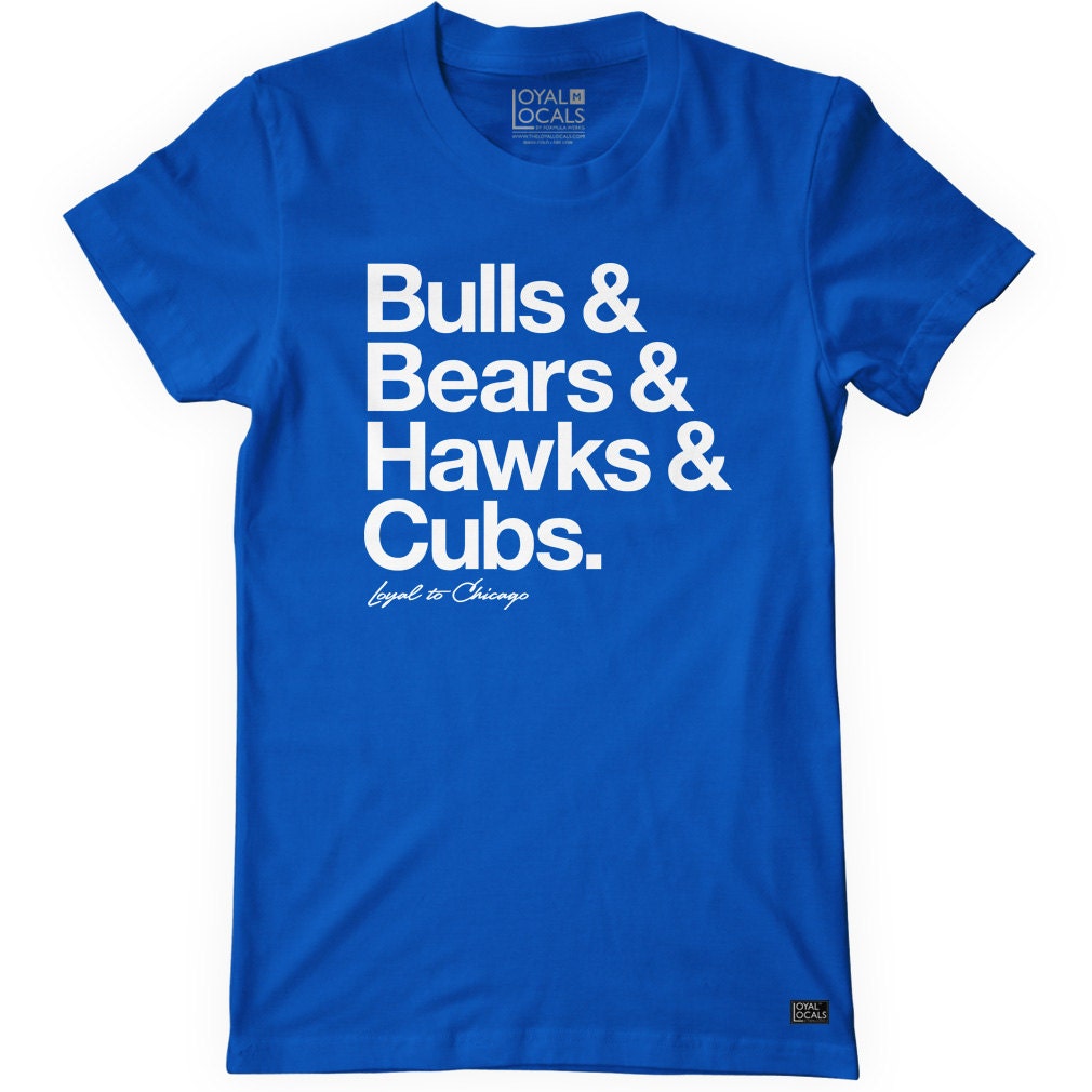 Loyal to Chicago T-shirt - Women's Size Medium - Blue - ON SALE