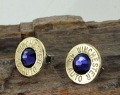 Bullet Earrings - Winchester 45 AUTO - Purple Drank Club Hoppers
