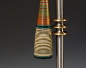 Table lamp. Desk Lamp. Office lamp. 165. Hand painted. Southwestern colors. Simple, bold, elegant. Matching finial and pull chain.