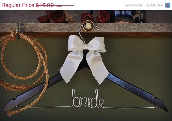 ON SALE Bridesmaid Gift. Bridal Shower Gift. Bridesmaid Dress Hanger