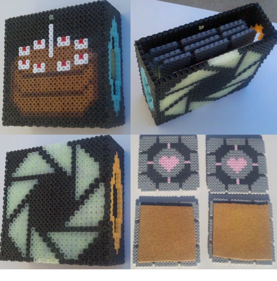 Portal Coaster Set - Perler Bead Pattern