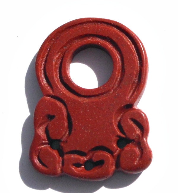 32mm Natural Red Jasper Stone Donut Pendant 3 Hole Connector Bail