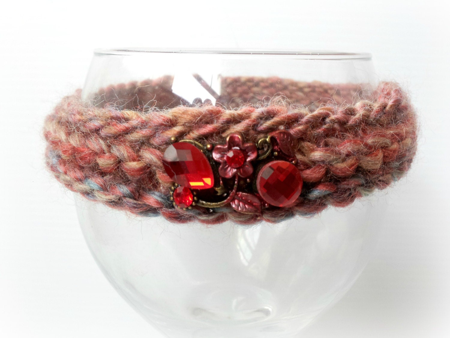 ROYAL baby girl knittted halo headbands wraths with red gems CHOOSE COLORS-newborn photography prop or everyday use-baby shower gift