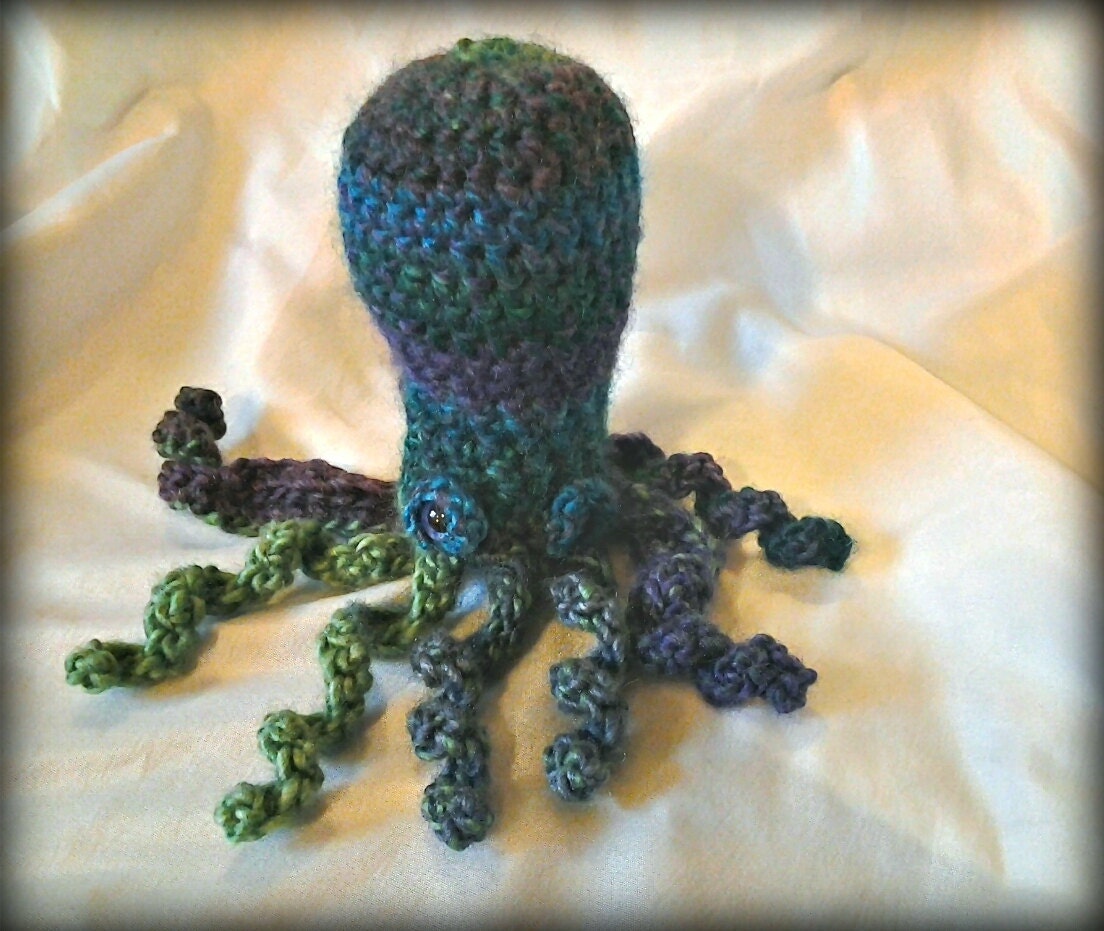 Made to order crochet octopus. You pick the color.