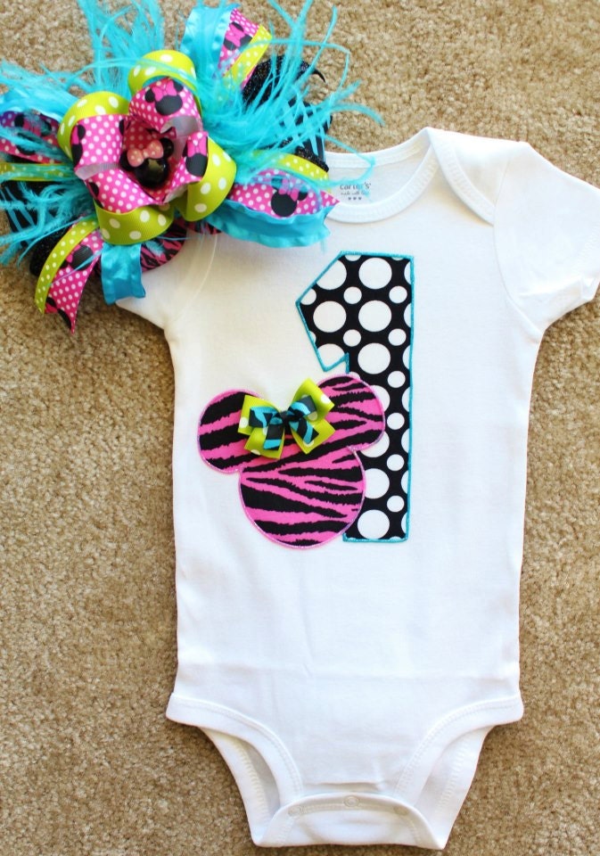 Minnie Mouse First Birthday Outfit