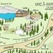 Custom Wedding Map Digital File Woods