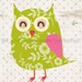 Set of 3 5x7 Sweet Owl Prints (you choose colors)
