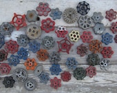 Instant Collection of 50  Industrial Valve  Metal Spigot Faucet Handles Cast Antique Garden Handle