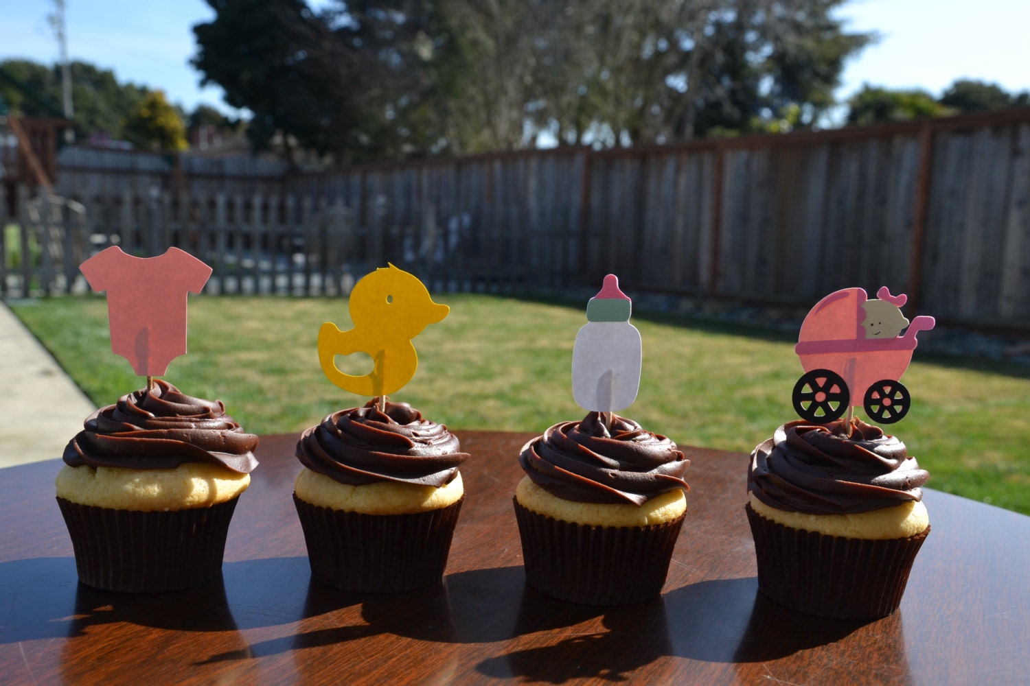 Girl Baby Shower Cupcake toppers