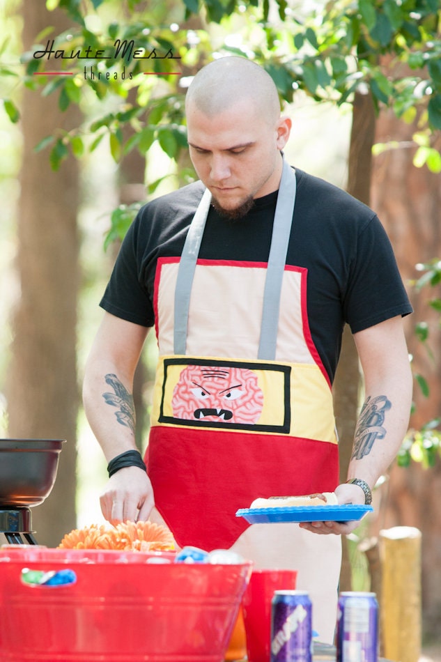 Ninja turtle Krang inspired apron