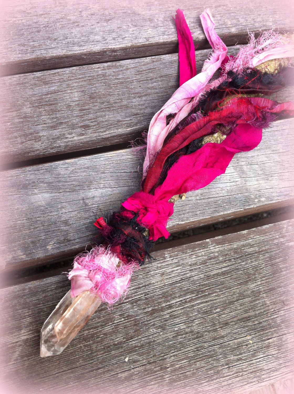 APHRODITE Single-terminated Love Wand - handcrafted for love magic, ritual, and ceremony to attract the Soul's Mate