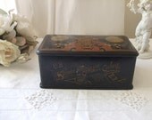 Vintage French black box with French advertising.  Paris.
