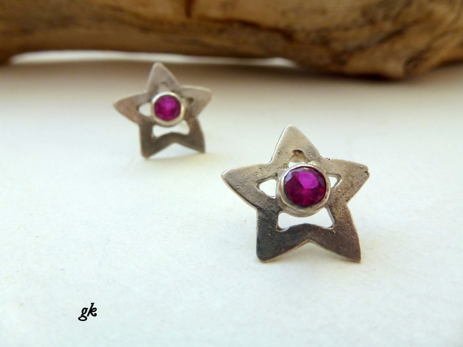 Star Silver Studs, Sterling Silver Star Earring Posts