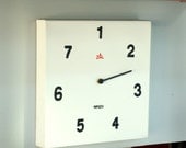 Day of the week CLOCK. Functional. Oil on canvas. 7 day wall Clock.