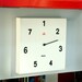 Day of the week CLOCK. Functional. Oil on canvas. 7 day wall Clock.