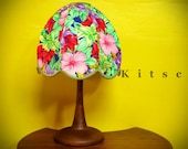 Vintage Hawaii Floral Print Fabric reworked as a Lamp Shade-- SHADE ONLY