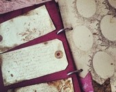 Garden Wedding Guest book Handmade Guestbook Purple