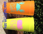 Personalized 32 oz Party Cups, Summer, Beach, Pool, Gift