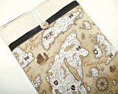 Laptop Cover, OLD WORLD MAP 2 Pockets MacBook Pro 13" Macbook Pro 15", Macbook Air 11", Macbook Pro 13" Cover, Apple Laptop Sleeve