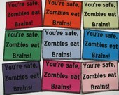 One zombie canvas patch in any color you choose....FREE SHIPPING USA