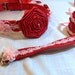 RockinDogs Custom Floral Dog Collar and Leash Set in your Wedding Colors