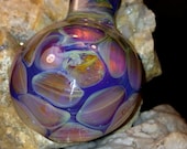 ON SALE Purple Honey Amber Glass Pendant