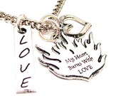 My Heart Burns With Love Necklace