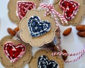 Cowboy fabric gift tags