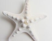 Beach Wedding Starfish Boutonniere, Dress Pin, Hat Pin - 2.5