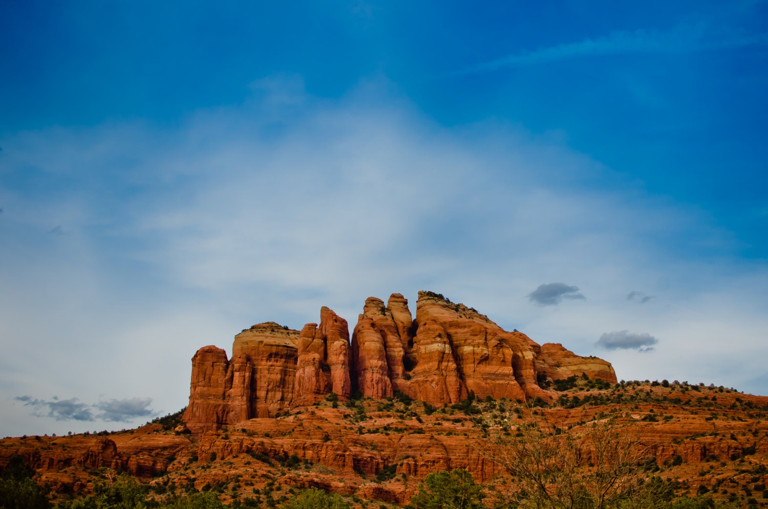 Sedona, Red Rocks, Canyons, Blue, Orange 12 x 18