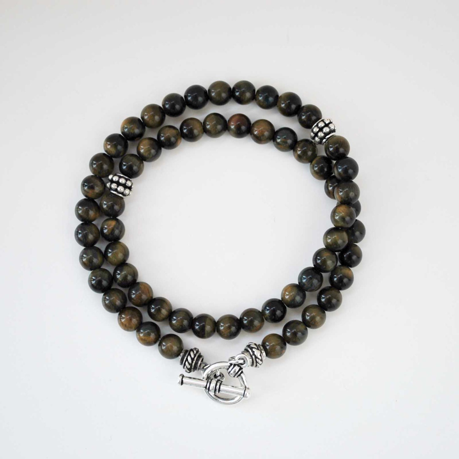 Men's Bracelet -  Golden Tiger Eye - Wrap Bracelet 6MM