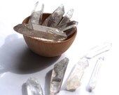 stones --- Xl natural SMOKY QUARTZ POINTS --- Lot of 7 quartz points --- crystal grid supplies