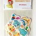 Vintage kitsch squeaky toys sticker pack (set 2)