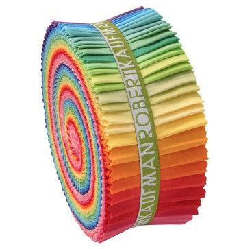 Kaufman - Kona Cotton Jelly Roll - New Bright Palette