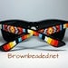 Hand Beaded Sunglasses Tribal Design Red