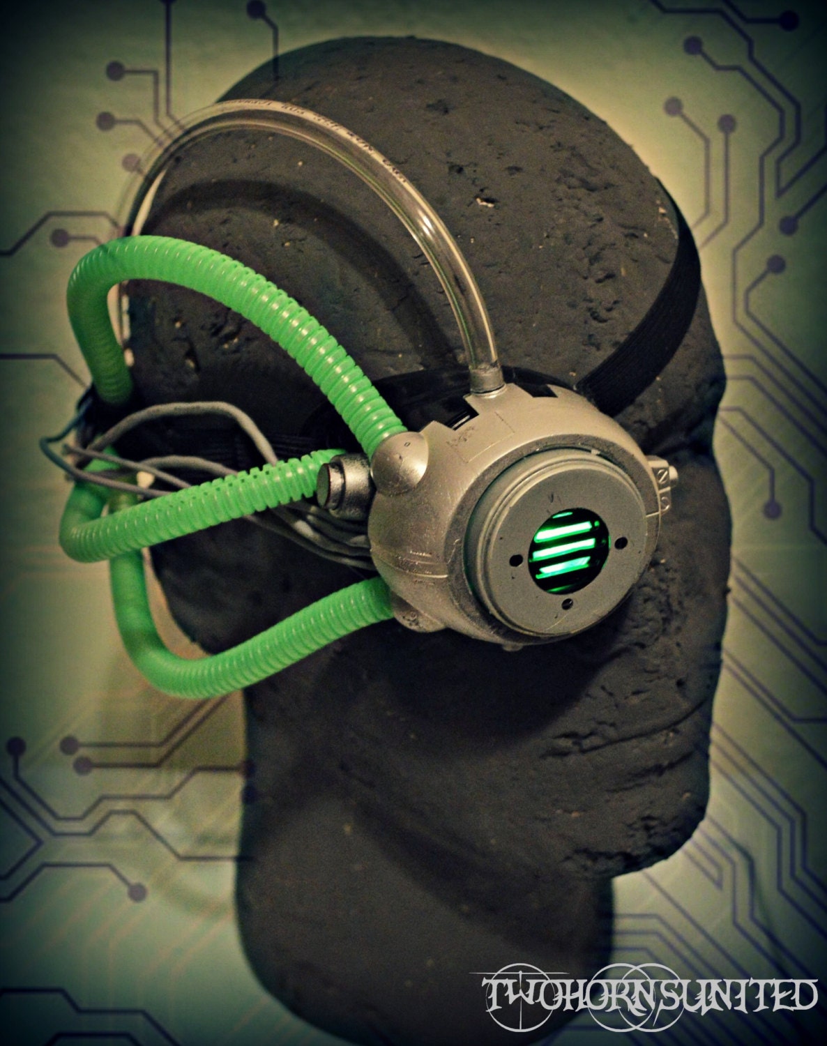 The Disruptor Cyber LIGHT UP Cyberpunk monocle Cyborg DJ eyepiece