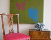 Vintage Chippendale Chair with New Velvet Upholstery